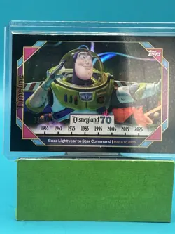 Topps Disneyland 70th Toy Story Buzz Lightyear Star Command Black /10 - Image 1