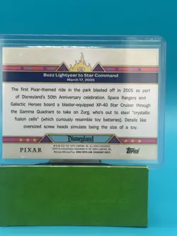 Topps Disneyland 70th Toy Story Buzz Lightyear Star Command Black /10 - Image 2