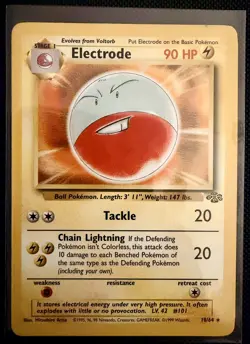 Pokemon Electrode 18/64 Jungle Set Rare Non-Holo 1999 WOTC Vintage LP - Image 1