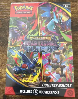 Pokemon TCG Mega Evolution Phantasmal Flames Booster Bundle (Sealed) - Image 1