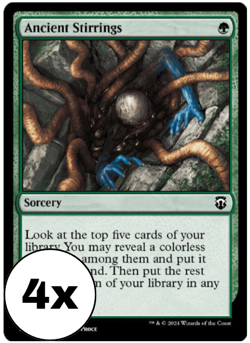 MTG - Ancient Stirrings Playset (x4) - Commander: Modern Horizons 3 - Image 1