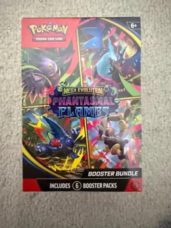 Pokemon TCG Mega Evolution— Phantasmal Flames Booster Bundle Sealed - Image 1