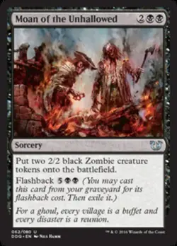 4x Moan of the Unhallowed MTG Duel Decks: Blessed vs. Cursed NM Magic Regular - Image 1