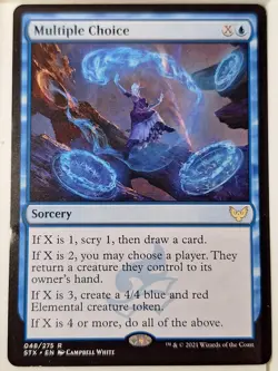 Multiple Choice - Strixhaven: School of Mages - Magic the Gathering MTG Nice! - Image 1