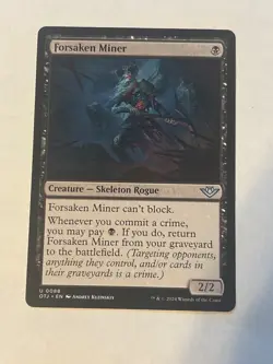 MTG Forsaken Miner [Outlaws of Thunder Junction] Near Mint Magic - Image 1