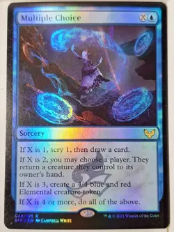 Multiple Choice - FOIL - Strixhaven: School of Mages - Magic the Gathering MTG - Image 1