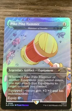 1x Piko Piko Hammer - Hammer of Nazahn, Secret Lair Sonic, Magic MTG NM - Image 1