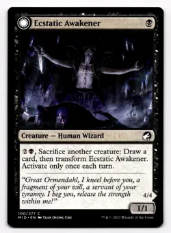 MTG Ecstatic Awakener Awoken Demon - Innistrad: Midnight Hunt (C) 100/277 - Image 1