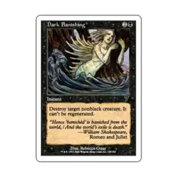 WOTC MtG 7th Ed Dark Banishing (C) (Foil) EX - Image 1