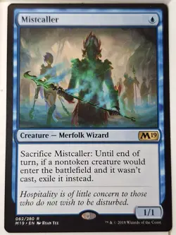 Mistcaller - Magic 2019 Core Set M19 - Magic the Gathering MTG Nice! - Image 1