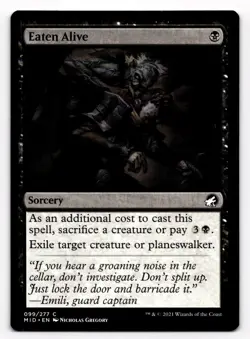 Eaten Alive 99 MTG NM Innistrad: Midnight Hunt - Image 1