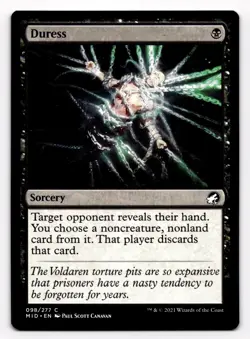 Duress NM Innistrad Midnight Hunt MID 098 MTG Magic The Gathering - Image 1