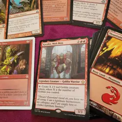 Krenko, Mob Boss GOBLINS OLDSCHOOL Rare Tribal Custom Commander Magic Deck MTG - Image 1