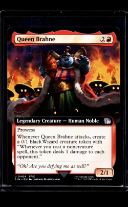 2025 MTG Magic the Gathering FIN Final Fantasy Extended Art #464 Queen Brahne - Image 1