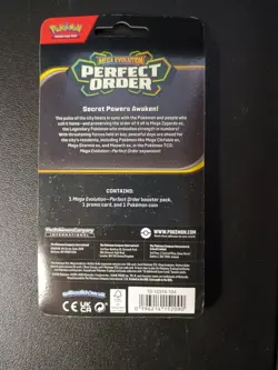 Pokemon TCG Perfect Order Booster Pack Makuhita Promo Card Snorlax Coin - Image 2