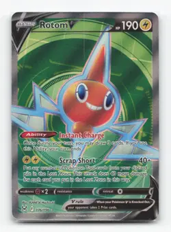 Pokemon TCG - Rotom V 176/196 Near Mint Ultra Rare Lost Origin - Image 1