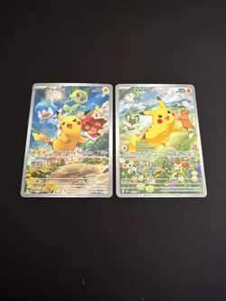 Pokemon TCG Pikachu SVP 027 & SVP 088 Black Star Promo NM - Image 1
