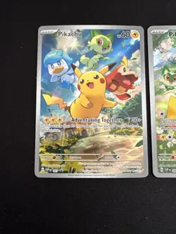 Pokemon TCG Pikachu SVP 027 & SVP 088 Black Star Promo NM - Image 2