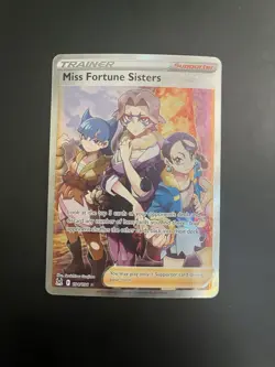 Pokemon Miss Fortune Sisters Trainer 194/196 Lost Origin Ultra Rare Full Art Ho… - Image 1