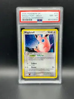 Pokemon PSA 8 NM-MT Wigglytuff 13/100 EX Crystal Guardians Holofoil 2006 S#3856 - Image 1