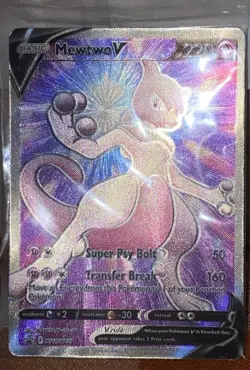 SEALED Mewtwo V SWSH229 Black Star Promo Full Art Holo Pokemon GO TCG 2022 NM - Image 1
