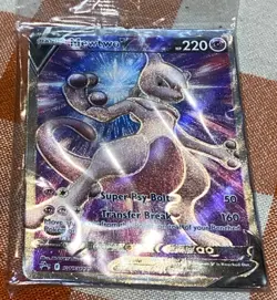 SEALED Mewtwo V SWSH229 Black Star Promo Full Art Holo Pokemon GO TCG 2022 NM - Image 3
