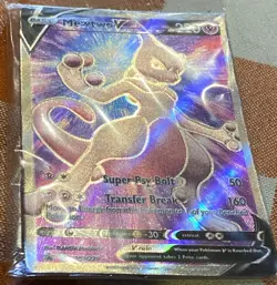 SEALED Mewtwo V SWSH229 Black Star Promo Full Art Holo Pokemon GO TCG 2022 NM - Image 4