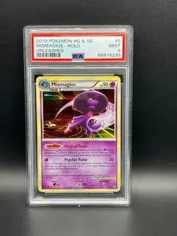 Pokemon PSA 9 MINT Mismagius 5/95 HGSS Unleashed Holofoil 2010 S#4239 - Image 1
