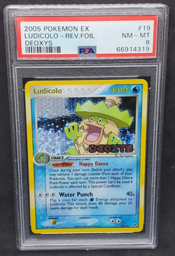 Pokemon PSA 8 NM-MT Ludicolo 19/107 EX Deoxys Reverse Holofoil 2005 S#4319 - Image 1