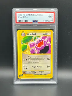 Pokemon PSA 9 MINT Granbull 61/144 Skyridge Non-Holofoil 2003 E Reader S#9293 - Image 1