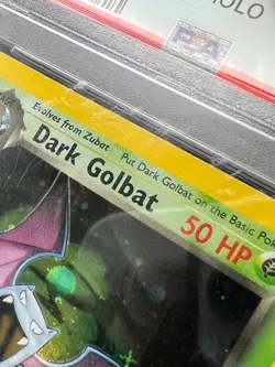 Pokemon PSA 7 Dark Golbat 7/82 Team Rocket Holofoil 2000 S#5302 - Image 2