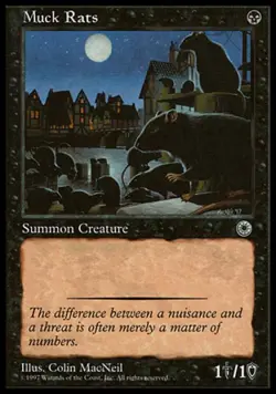 Muck Rats - Light Play MTG Portal - Image 1