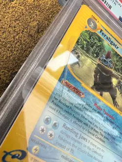 Pokemon PSA 9 MINT Feraligatr 47/165 Expedition Non-Holo 2002 E Reader S#4949 - Image 3
