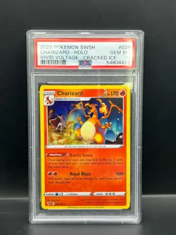 Pokemon PSA 10 GEM MT Charizard 025/185 Theme Deck Cracked Ice Holo 2020 S#4473 - Image 1