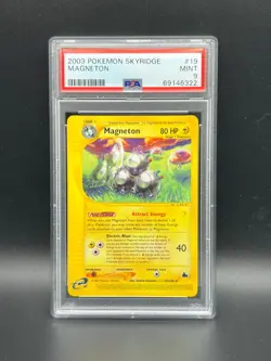 Pokemon PSA 9 MINT Magneton 19/144 Skyridge Non-Holo 1999 E Reader S#6322 - Image 1