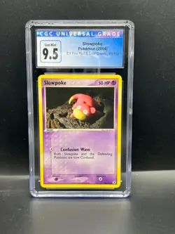 Pokemon CGC 9.5 Gem Mint Slowpoke 80/112 EX FireRed & LeafGreen 2004 S#9063 - Image 1