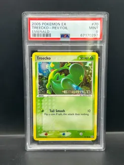 Pokemon PSA 9 MINT Treecko 70/106 EX Emerald Reverse Holofoil 2005 S#0297 - Image 1