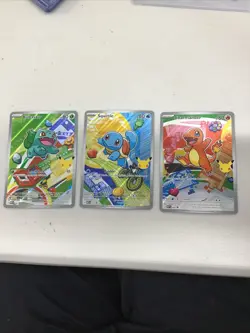 FIRST PARTNER POKEMON CHARMANDER SQUIRTLE BULBASAUR PROMO SET - Image 1