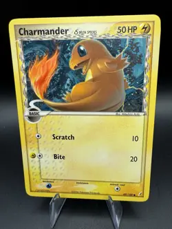 Charmander Delta Species 49/100 EX Crystal Guardians NON-Holo Pokemon TCG - LP - Image 1