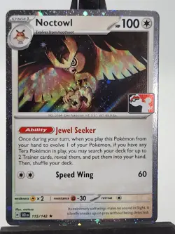 Noctowl 115/142 – Stellar Crown – Play! Pokemon Prize Pack 7 - Image 1