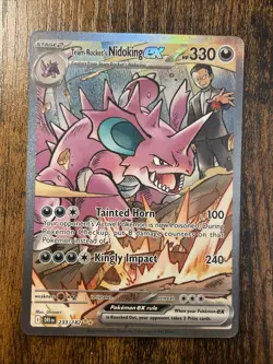 Pokemon TCG Team Rockets Nidoking EX 233/182 Destined Rivals Near Mint - Image 1