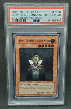 Yugioh PSA 10 GEM MINT D.D.M - Different Dimension Master CRV-EN032 Ultimate 1st - Image 1