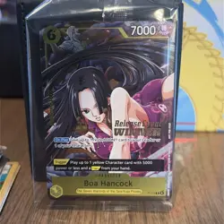 One Piece Boa Hancock Pre Release Event Winner P-115 Sealed Holo Stamp Op-15 - Image 1