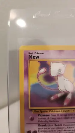 Mew 1995 Promo Pokemon Card #151 Black Star in Plastic Sleeve - Image 3