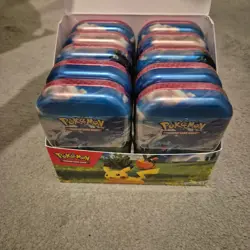 Pokemon Mega Evolution Ascended Heroes Full Display Case of 10 Sealed Mini Tins - Image 2