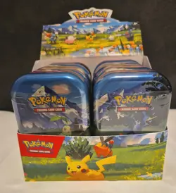 Pokemon TCG: Ascended Heroes Mini Tins (10 Sealed Tins) - Unsealed Display Box - Image 3