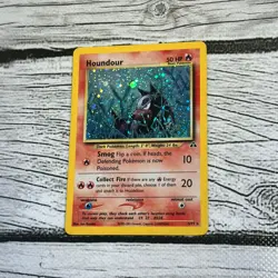 Houndour 5/75 Pokemon Neo Discovery Holo W/ SWIRL -LP - Image 1