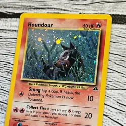 Houndour 5/75 Pokemon Neo Discovery Holo W/ SWIRL -LP - Image 2