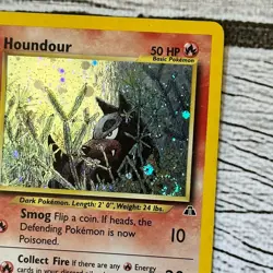 Houndour 5/75 Pokemon Neo Discovery Holo W/ SWIRL -LP - Image 3