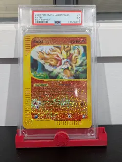 Pokemon Card 2003 PSA 5 ENTEI Jumbo Oversized Box Topper Holo 5/12 Aquapolis EX - Image 1